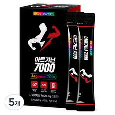 홀리데이즈 아르기닌 7000 15포, 300g, 5개