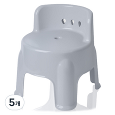 디어모모 목욕 등받이 의자, 퍼플그레이, 5개