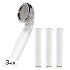 비앤홈 샤워헤드 + 필터 3p 세트, 3세트, 투명