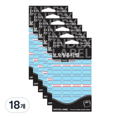 Petit Fancy 保護膜標籤貼紙 20-F101, 紅色的, 15件, 18個