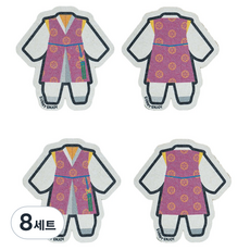 써니엔조이 제로웨이스트 셀룰로오스 남자 한복 수세미 2종 세트, 8세트