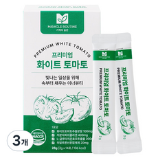 미라클루틴 프리미엄 화이트 토마토 건강분말 14p, 28g, 3개