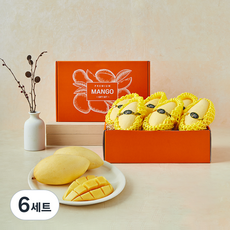 이웃마을 태국산 망고 6~7개입 선물 세트, 6세트, 1.8kg