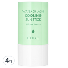 김정문알로에 라 센스 로에 큐어 워터 스플래쉬 쿨링 선스틱 SPF50+ PA++++, 23g, 4개