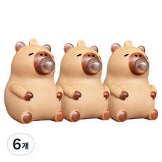 DOnG-A Pms 壓力吹氣水豚軟Q舒壓玩具, 6個