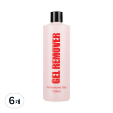 젤네일 매니큐어 젤리무버, 1000ml, 6개