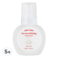 AVCA Baby&Kids孩童溫和潔顏慕斯, 300ml, 5瓶