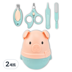 잇곰 小豬嬰幼兒指甲剪套組, 2套, 綠色