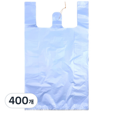 월드크린 손잡이 이불 비닐봉투 하늘, 50L, 400개