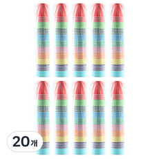 유니아트 종이컵, 50개입, 20개