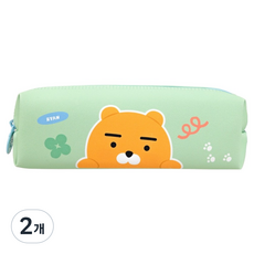 카카오프렌즈 대용량 사각 스퀘어 파우치형 필통, 라이언, 2개