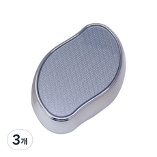 나노 유리 발 각질 제거기 실버, 1개입, 3개