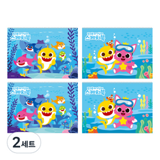 몽땅 핑크퐁 스케치북, 345 x 248 mm, 30매, 8개