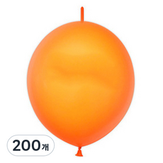 PartyClub 標準連接氣球 15cm, 200個, 橘色