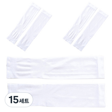 FOBIELLA 손등커버 아이스 쿨토시 좌우세트, 화이트, 15세트