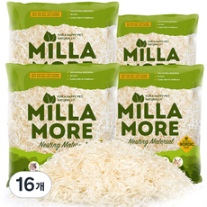 밀라모어 소동물 네스팅 베딩, 50g, 16개