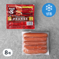 BARS 치킨 프랑크 소시지 (냉동), 454g, 8개