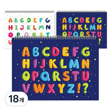 DADA 邊畫邊學的字母素描本 隨機出貨, 24張, 18個