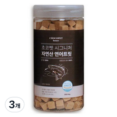 초코펫하우스 반려동물 시그니쳐 동결건조 간식, 연어, 90g, 3개
