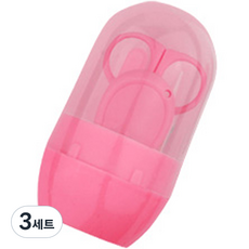 The Living 嬰幼兒用指甲剪經典4件組, 3套, 粉紅色