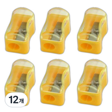 Blacktree 簡約彩虹便攜式削鉛筆機, 12個, 橘色