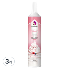 포모나 휘핑 스프레이 딸기향, 3개, 500g