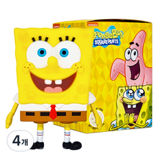 벨르아망 스폰지밥 피규어 차량용 방향제, 4개, 화이트 자스민 민트