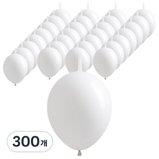 조이벌룬 링커풍선 15cm, 화이트, 300개
