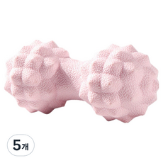 쏙쏙채움 시원한 심플 마사지볼 14cm, 5개, B타입 땅콩볼 핑크