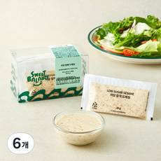 스윗밸런스 저당 참깨 드레싱 5개입, 150g, 6개