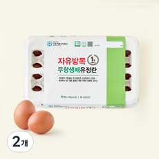 무항생제 인증 자유방목 유정란 780g, 2개, 15구