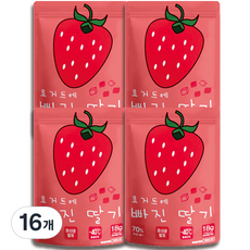요거트에 빠진 딸기 과자, 16개, 딸기 + 요거트 혼합맛, 18g