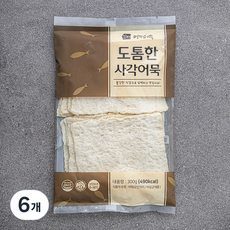 영자어묵 밀가루 0% 도톰한 사각어묵, 300g, 6개