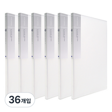 Heemang 內頁固定型自然透明文件夾 10頁, 白色, 36入