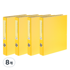 에코청운 에코 D링 바인더 3공 A4 3cm, 노랑, 8개