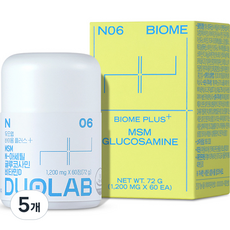 duolab MSM葡萄糖胺維他命D, 72g, 5個