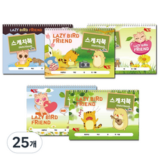 팬시토피아 캐릭터 스케치북 랜덤발송, 30매, 25개