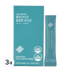 클린24시간 슬림앤 유산균 15p, 3개, 52.5g