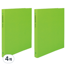 마이다스 노블레스 O바인더 3공 2cm A4, 연두색, 4개