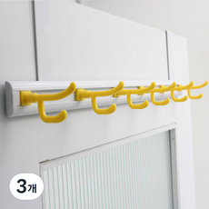 Sunwoo Land 彩虹門衣架 2 層衣架 中號, 黃色, 3個
