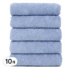 클라우망 심플리 세면타월 150g 40수 코마사, 연블루, 10개