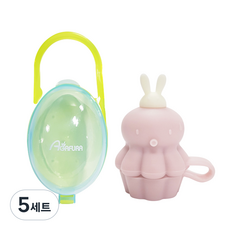 아가프라 문어 파우치캡, 5세트, 핑크