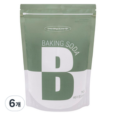 비즐리 베이킹소다 프리미엄 세제, 1kg, 6개