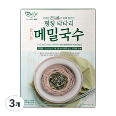 밀포레 평창 타타리 들기름 메밀국수 2p, 402g, 3개