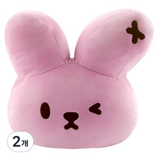 무직타이거 차량용 목쿠션 포르미, 핑크, 2개