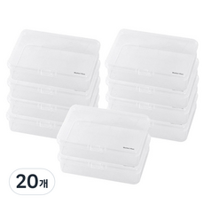 Market Plan 半透明小卡收納盒, 20個, 半透明