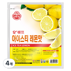 OTTOGI 不倒翁 O'Chef 檸檬味冰茶, 1入, 4個, 1kg