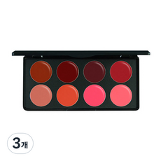 Revssang 專業唇彩盤 8 孔, 紅色+粉色+桃紅色+橙色, 3個