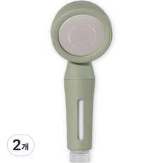 아쿠아듀오 블라썸 여행용 샤워기, 2개, 올리브