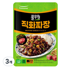 풀무원 직화짜장 덮밥소스, 180g, 3개